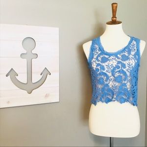 Rebellious One Crochet Crop Top